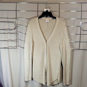 Shirttail Cardigan, heathered oatmeal